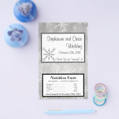 Microwave Popcorn Wrapper Grau Schneeflocken Flyer (Einzeln)