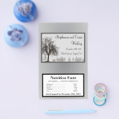 Microwave Popcorn Wrapper Grau Winter Tree Snow Flyer (Einzeln)