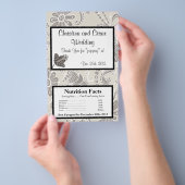 Microwave Popcorn Wrapper Gray Geblüht Wirbel Flyer (Handgriff)