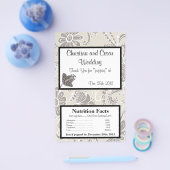 Microwave Popcorn Wrapper Gray Geblüht Wirbel Flyer (Einzeln)