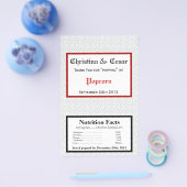 Microwave Popcorn Wrapper Gray Red Formal Print Flyer (Einzeln)
