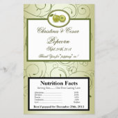 Microwave Popcorn Wrapper Green Apfel Wirbel Fruch Flyer (Vorne)