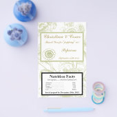 Microwave Popcorn Wrapper Green Gerbera Daisy Flow Flyer (Einzeln)