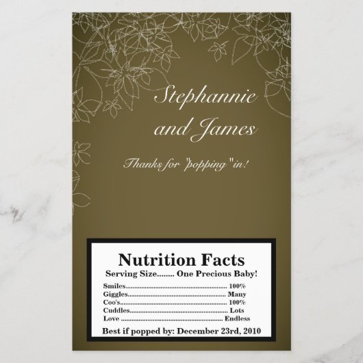 Microwave Popcorn Wrapper Herbst Herbst Braun Flyer (Vorne)