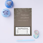 Microwave Popcorn Wrapper Herbstflorale Fall grau Flyer (Einzeln)