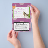 Microwave Popcorn Wrapper Jacana Lila Tiere Flyer (Handgriff)