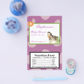 Microwave Popcorn Wrapper Jacana Lila Tiere Flyer (Einzeln)