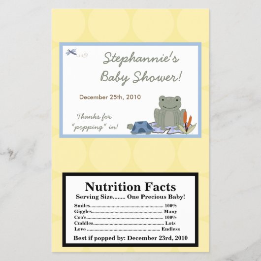 Microwave Popcorn Wrapper Leap Frosch Turtle Bee Flyer (Vorne)