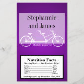 Microwave Popcorn Wrapper Lila Doppelrad Flyer (Vorne)