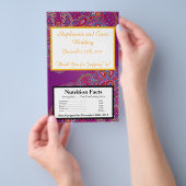 Microwave Popcorn Wrapper Lila Palace Indien Flyer (Handgriff)