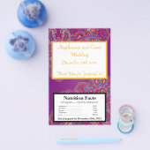 Microwave Popcorn Wrapper Lila Palace Indien Flyer (Einzeln)
