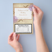 Microwave Popcorn Wrapper Lila und grün Flyer (Handgriff)