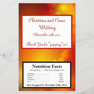 Microwave Popcorn Wrapper marokkanische Laterne Flyer