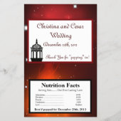 Microwave Popcorn Wrapper Maroon marokkanische Lat Flyer (Vorne)