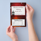 Microwave Popcorn Wrapper Maroon marokkanische Lat Flyer (Handgriff)