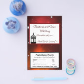 Microwave Popcorn Wrapper Maroon marokkanische Lat Flyer (Einzeln)