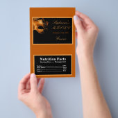 Microwave Popcorn Wrapper Mis XV Orange Flyer (Handgriff)