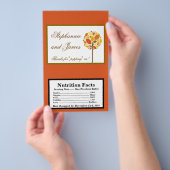 Microwave Popcorn Wrapper Moderner Baumherbst Flyer (Handgriff)