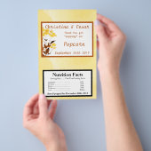 Microwave Popcorn Wrapper Mustard Yellow Poppy Flo Flyer (Handgriff)