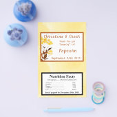 Microwave Popcorn Wrapper Mustard Yellow Poppy Flo Flyer (Einzeln)