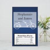 Microwave Popcorn Wrapper Navy Blue Double Bike (Stehend Vorderseite)