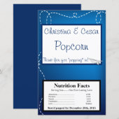 Microwave Popcorn Wrapper Paper Flugzeug Flying Bl (Vorne/Hinten)
