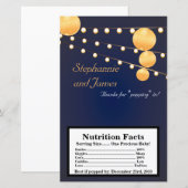 Microwave Popcorn Wrapper Paper Lanterns auf Blue (Vorne/Hinten)