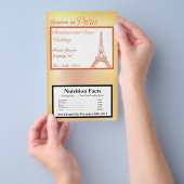 Microwave Popcorn Wrapper Paris Peach Flyer (Handgriff)