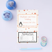 Microwave Popcorn Wrapper Pinguin Liebe/Herzrhythm Flyer (Einzeln)