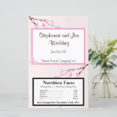 Microwave Popcorn Wrapper Pink Cherry Blossom (Stehend Vorderseite)