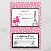 Microwave Popcorn Wrapper Pink Poodle Paris Eiffel Flyer (Vorne)