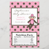 Microwave Popcorn Wrapper Pink Sock Monkey Flyer (Vorne)