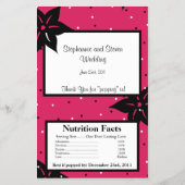 Microwave Popcorn Wrapper Pink und Black Blume Flyer (Vorne)