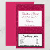 Microwave Popcorn Wrapper Raspberry Pink Loops/Swi (Vorne/Hinten)