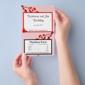 Microwave Popcorn Wrapper Red Cherry Blossom Flyer (Handgriff)