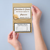 Microwave Popcorn Wrapper Seashells am Sandy Beach Flyer (Handgriff)