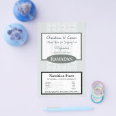 Microwave Popcorn Wrapper Soft Blue Islamic Ramada Flyer (Einzeln)