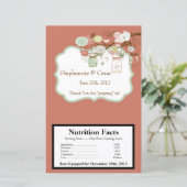 Microwave Popcorn Wrapper Spring Floral Mason Jars (Stehend Vorderseite)