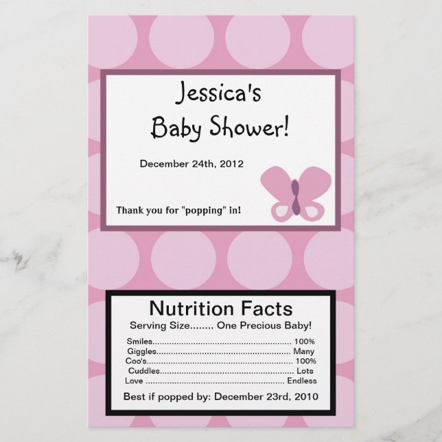 Microwave Popcorn Wrapper Sugar Plum (Vorderseite)