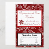 Microwave Popcorn Wrapper Weihnachten Rote Schneef (Vorne/Hinten)