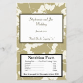 Microwave Popcorn Wrapper White Ginkgo Blätter Flyer (Vorne)