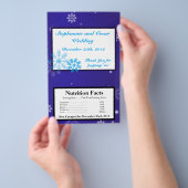 Microwave Popcorn Wrapper White Snow Flakes Flyer (Handgriff)