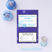 Microwave Popcorn Wrapper White Snow Flakes Flyer (Einzeln)