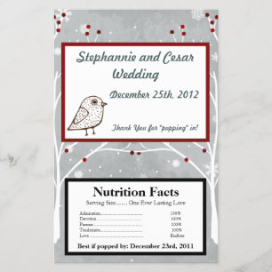 Microwave Popcorn Wrapper White Tree Flyer