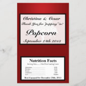 Microwave Popcorn Wrapper White Tree Red Black Str Flyer (Vorne)