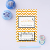 Microwave Popcorn Wrapper Yellow Gray Zickzack Flyer (Einzeln)