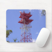 Microwave Relay Radio Telecom Tower Mouse Pad Mousepad (Mit Mouse)