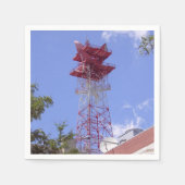 Microwave Relay Radio Telecom Tower Serviette (Vorderseite)