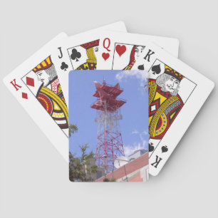 Microwave Relay Radio Telecom Tower Spielkarten
