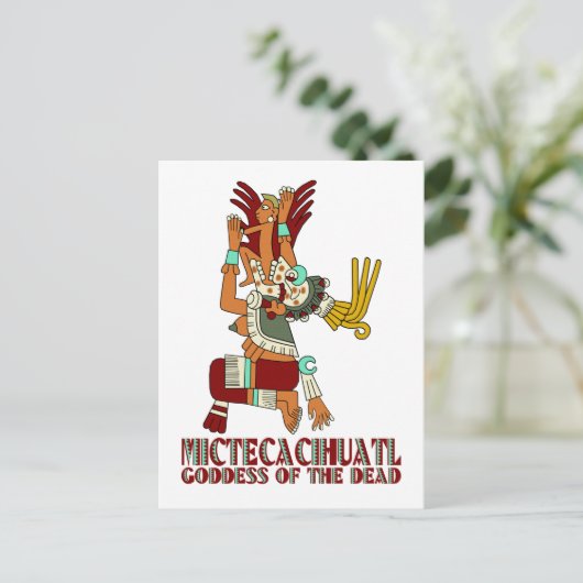 Mictecacihuatl Postkarte (Stehend Vorderseite)